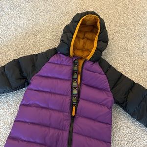 Toddler down snowsuit
